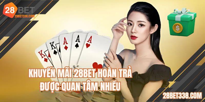 Khuyến mãi 28BET hoàn trả được quan tâm nhiều